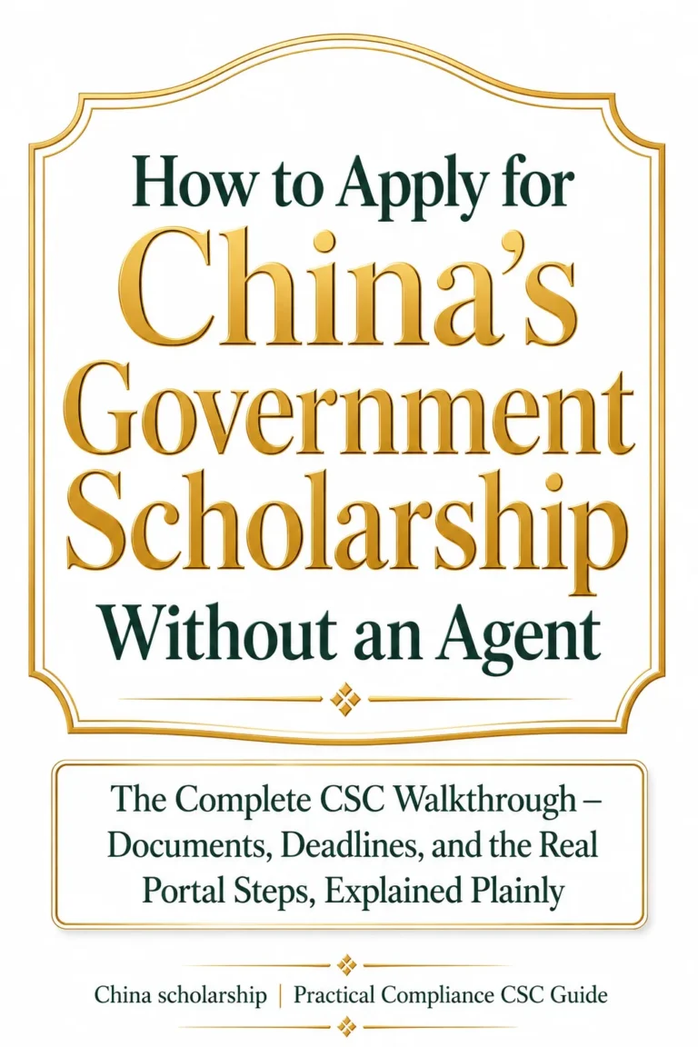 How to Apply for China's Government Scholarship Without an Agent title artwork