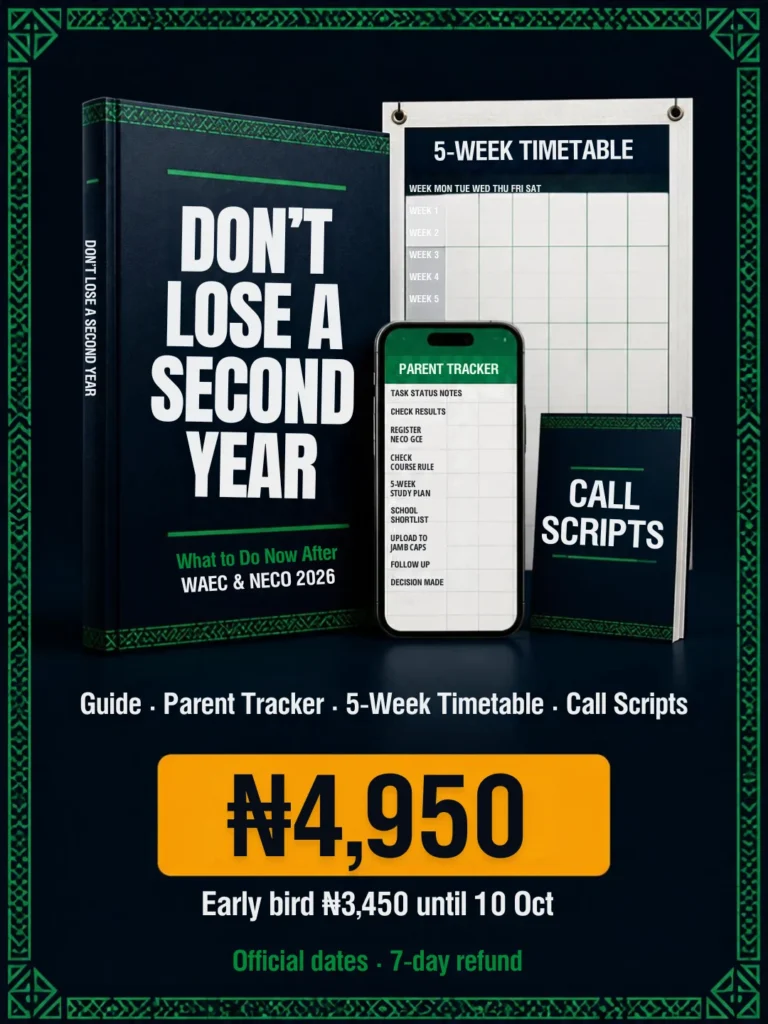 Don't Lose a Second Year bundle: guide, Parent Tracker, 5-week timetable and call scripts
